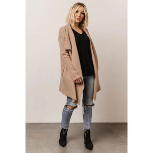 NWT Baltic Born Ellison Lapel Cardigan Sweater 1XL/2XL Beige